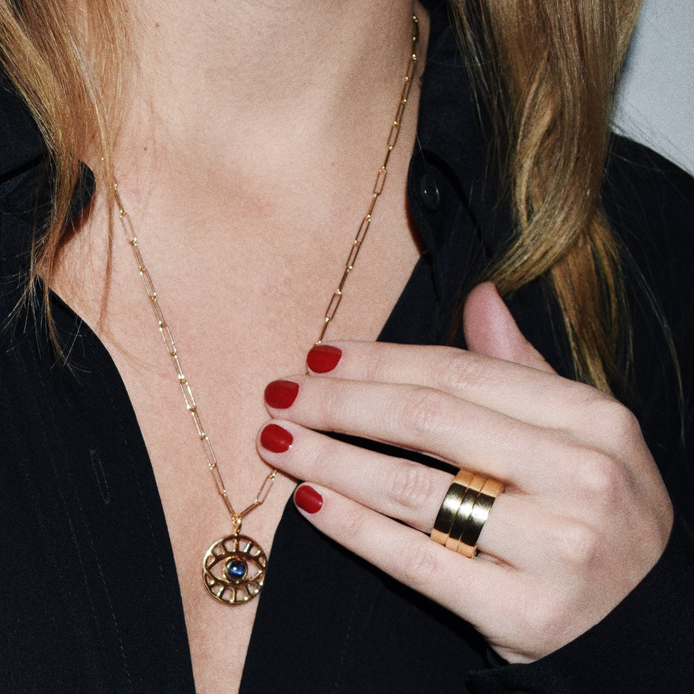 EVIL EYE PENDANT - KYANITE